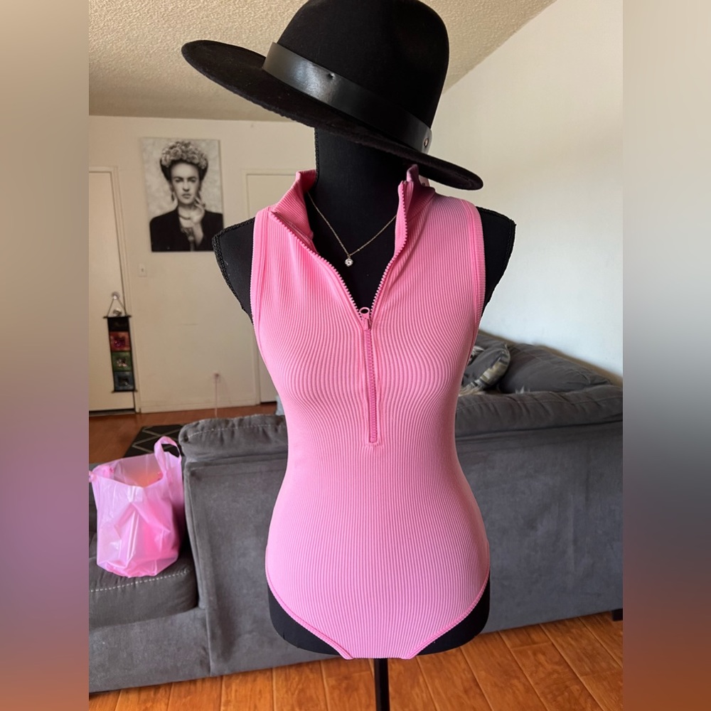 Pink bodysuit